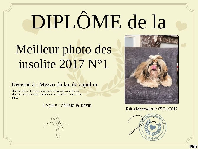 du lac de Cupidon - concour photos 2017 le numéros 1