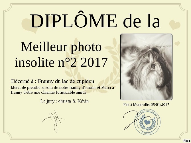 du lac de Cupidon - concour photos 2017 numéros 2